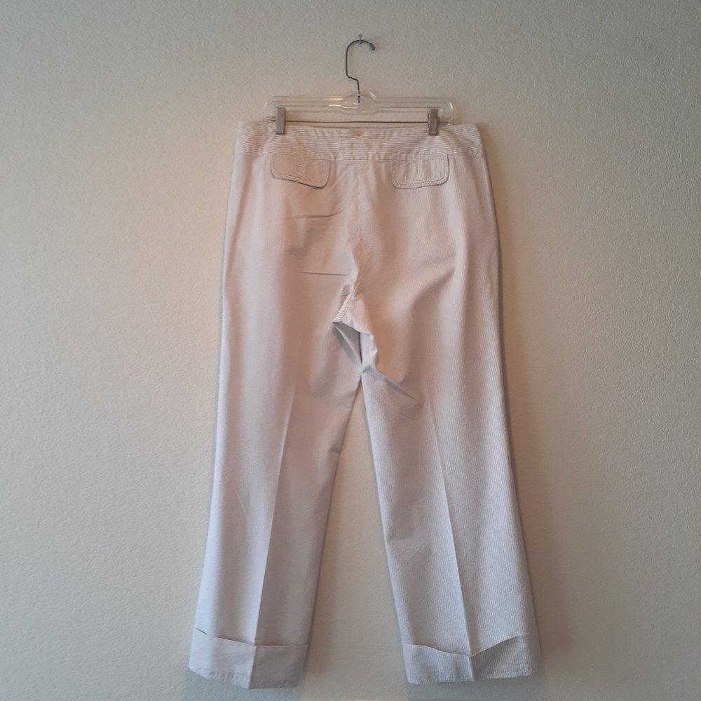 J. Jill Striped Cotton Wide Leg Pants - Picture 2 of 13